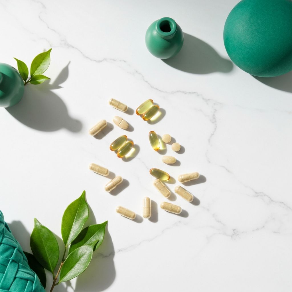 Ilustrasi vitamin dan suplemen